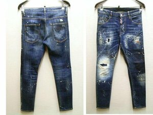 ◇即決[44]DSQUARED2 SKATER JEAN 18AW S71LB0512 スケーター ジーン スリム デニム パンツ■5481