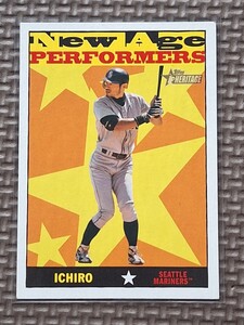 2010 Topps Heritage #7 ICHIRO SUZUKI New Age Performers Seattle Mariners Orix BlueWave