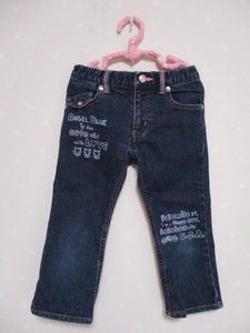 ■ エンジェルブルー ■ 可愛いジーンズ 110cm 紺