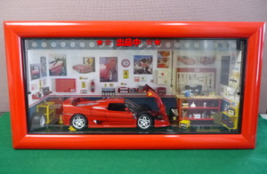 フェラーリー Ferrari F50 HARD-TOP ジオラマ ガレージハウス 車