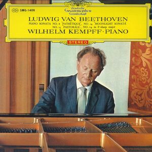 LP Wilhelm Kempff ベートーヴェン : ピアノソナタ 悲愴 / 月光 / 田園 / 第24番 作品78 SMG1406 DEUTSCHE GRAMMOPHON GESELLSCHAFT /00260