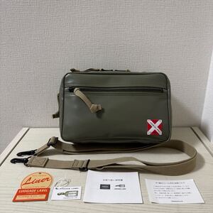 【新品同様】定価20,900円　LUGGAGE LABEL ラゲッジレーベル LINER ライナー ショルダーバッグ　グリーン　951-09270