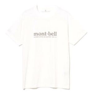 新品　B:MING by BEAMS mont-bell別注ロゴプリント Tシャツ メンズ　ビームスモンベル　白ティシャツ