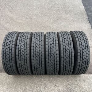 バリ溝　BRIDGESTONE ECOPIA M801 II 225/80R17.5 123/122L 2024年ミックスタイヤ6本セット