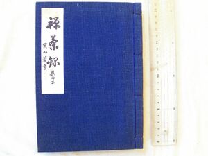 0034409 禅茶録 其の二 立花実山 竜淵環洲・述 茶道南方流南方会 昭和45年 茶道 南坊流(立花流) 黒田藩 巻頭1頁に墨書