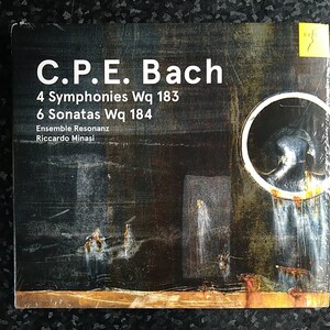 e（輸入盤）C.P.E.バッハ　4つのシンフォニア　6つのソナタ　ミナージ　Bach Symphonies Sonatas Minasi Ensemble Resonanz