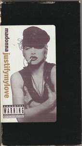 MADONNA　マドンナ　Justify My Love　US Warner Reprise Video製 NTSC VHS hi-fi ビデオテープ