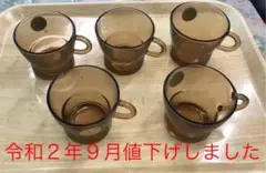 デュラレックスコーヒーカップソーサー５客