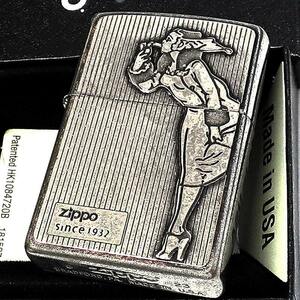 ZIPPO ライター ウィンディ ガール クラシックメタル ジッポ ユーズドバレル加工 おしゃれ アンティークシルバー Windy レディース