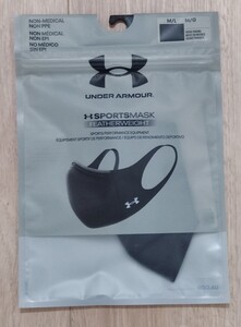 新品 未使用 未開封 アンダーアーマー UNDER ARMOUR UA スポーツマスク 軽量 UVカットMD/LG ブラック 黒