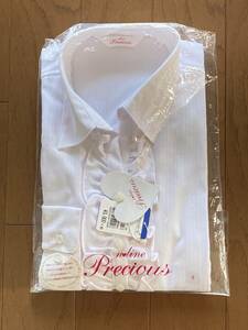 洋服の青山 nline Precious エヌライン プレシャス 長袖 シャツ ブラウス 9号 佐々木希 AOYAMA 新品 ヨウフクノアオヤマ フリル 4290円