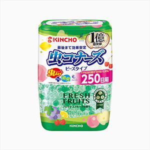 KINCHO 虫コナーズ　ビーズタイプ　250日用　フレッシュフルーツの香り　10個セット 送料無料