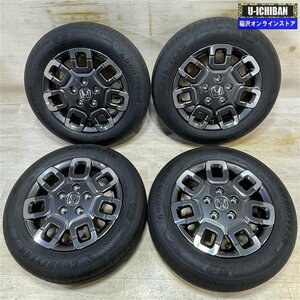 ホンダ フリード 純正 6-15+50 5H114.3 2024年製 バリ溝 グッドイヤー エフィシェントグリップ 185/65R15 15インチ 4本セット 009