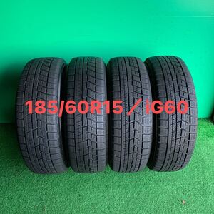 185/60R15/YOKOHAMA ice GUARD iG60/4本送料無料です！