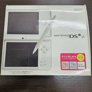 #9190　ニンテンドーDSi LL　本体　ジャンク　箱、充電器付き　オフホワイト　ペン無し　