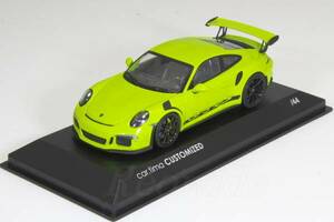 ミニチャンプス 1/43 ポルシェ 911 (991) GT3 RS ライトグリーン / ブラックホイール 44台限定