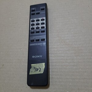 SONY RM-J702 カセットデッキ リモコン 電池カバーなし