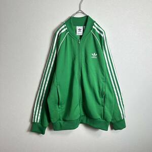 【希少サイズ】adidasアディダス　ジャージ　トラックジャケット　2XL　SST y2k グリーン　緑