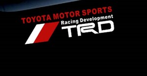 トヨタTRD TOYOTA MOTOR SPORTS ステッカー 白&赤色バージョン 左右2枚セット