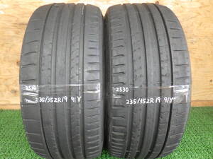 2530【中古タイヤ】ピレリ　PZERO PZ4　235/35R19 91Y 2本 　即決価格有り！　引き取り可　持ち込みタイヤ交換茨城