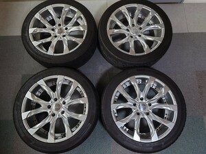 ☆美品☆【札幌引取歓迎】【WALDジャレット 22インチ 10J 5穴 PCD150 ＋45】305/40R22　22年製 ランクル200 レクサスLXなど