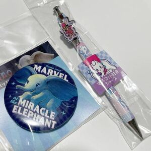 ★値下げ★【新品】ダンボ シャーペン 缶バッジ セット ティモシー 映画 DUMBO マスコット付きシャープ ディズニー