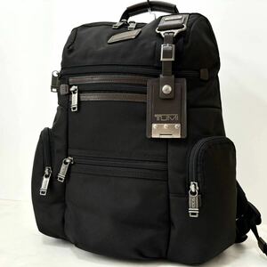 【未使用級 ●大容量/A4】TUMI ALPHA BRAVO KNOX トゥミ アルファ ブラボー ノックス メンズ リュック バックパック ビジネス ブラック 黒