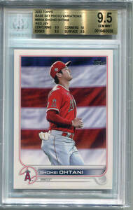 2022 Topps Series 2 660 Shohei Ohtani SP Image Variation 大谷翔平 BGS 9.5