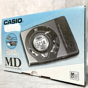 美品 付属品完備 CASIO カシオ XG-1 ポータブルMDプレイヤー オーディオ機器 携帯型