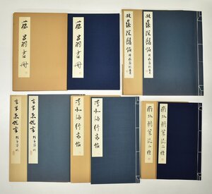 竜F507◆昭和57.59平成元.3.4年発行 中国書道 書 拓本 5冊 菘翁書冊 林藻深慰帖 趙子昂 章草急就章 南北朝墓誌二種 李北海行書帖 玄美社