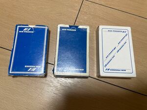 70s～☆非売品☆エールフランス航空☆トランプ3個セット☆お洒落雑貨☆ノベルティ☆アメカジ☆アメトイ☆モッズ☆ビンテージ☆アンティーク