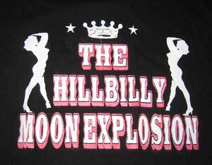 HILLBILLY MOON EXPLOSION, THE (ザ・ヒルビリー・ムーン・エクスプロージョン) 黒Tシャツ　L　綿100％