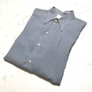 ★訳アリ★EMPORIO ARMANI エンポリオアルマーニ★ストライプ 長袖 シャツ メンズ★size L★ トップス★ SSS