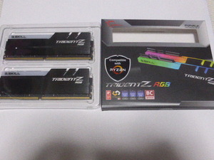 メモリ デスクトップパソコン用 G.SKILL TRIDENT Z RGB DDR4-3200 PC4-25600 16GBx2枚 合計32GB F4-3200C16D-32GTZRX 起動確認済みです