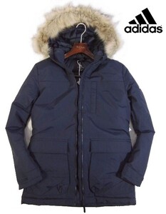 A土01702新品▼メーカー価格16,500円 アディダス adidas フード付き 中綿コート ブルゾン 【 O 】 ファー付き 中わた ユーティリタスコート