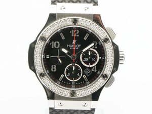 【 ウブロ HUBLOT 】 301.SX.130.RX.114 ビッグバン 純正ダイヤベゼル 44mm SS/ラバー クロノグラフ 自動巻 デイト 裏スケ メンズ 70238-1