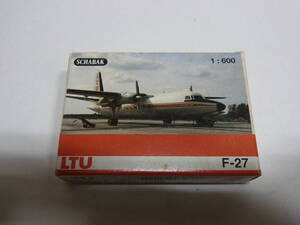 難あり　プロペラ外れ　SCHABAK 1/600 LTU Fokker F-27