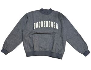 未使用品 90s 初期 アーカイブ GOOD ENOUGH グッドイナフ アーチロゴ メルトン プルオーバー グレー L 