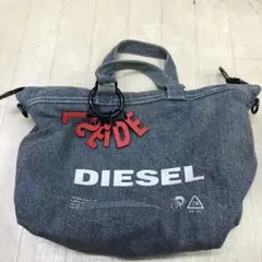 DIESEL ディーゼル リバーシブル デニム ボア トートバッグ