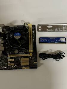 ジャンク品　マザーボード ASUS H81M-E ＋ CPU Intel i3 4130 3.40GHz ＋メモリ ADATA DDR3 1600 4GB No.03