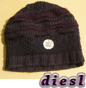 即決■DIESEL■くいくい黒がらcap■■古着