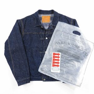 美品 WAREHOUSE ウエアハウス DEAD STOCK BLUE 2001XX デニムジャケット ブランケットライナー付 Size 42 #20689 アメカジ レプリカ