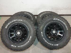 ②デルタフォース 17×8Ｊ +20 6H/139.7　マットブラック　265/65R17 BFG 4本セット　ランクルプラド　ハイラックス　FJクルーザー