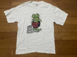 ★RatFink ラットフィンク★エドロス追悼Tシャツ ホワイトMサイズ USED