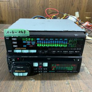 AV6-263 激安 カーステレオ ALPINE TDA-5635 CDA-7835J CD カセット デッキ プレーヤー 本体のみ 簡易動作確認済み 2点set 中古現状品