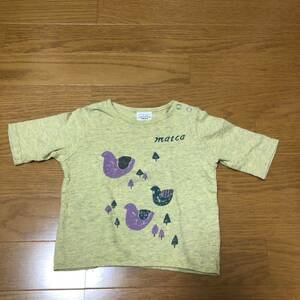 unica ユニカ matca 7分袖Tシャツ 七分袖 鳥柄 バード 80~85