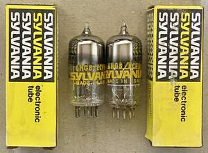 ■NEW20836■ SYLVANIA 6HG8/ECF86　同一デートコード新品元箱入２本セット