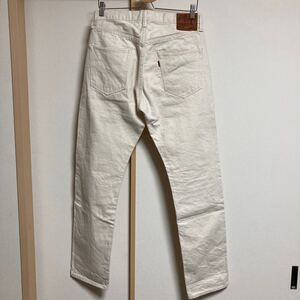 【美品】FULLCOUNT フルカウント 1897 ストレート デニムパンツ ジーンズ セルビッチ ホワイト W31 メンズ