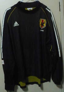 レア物　adidas【アディダスジャパン(株)】製2002-03年日韓ワールドカップW杯(時～以降)日本代表GKユニフォーム　O　黒　富士山モデル