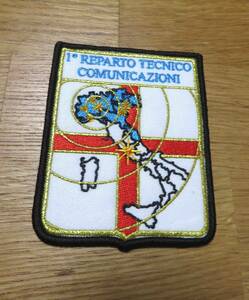 白赤十字◆新品イタリア　国土１°REPARTO TECNICO COMUNICAZIONI　AERONAUTICA MILITARE ITALIANA刺繍ワッペン（パッチ）ミリタリー